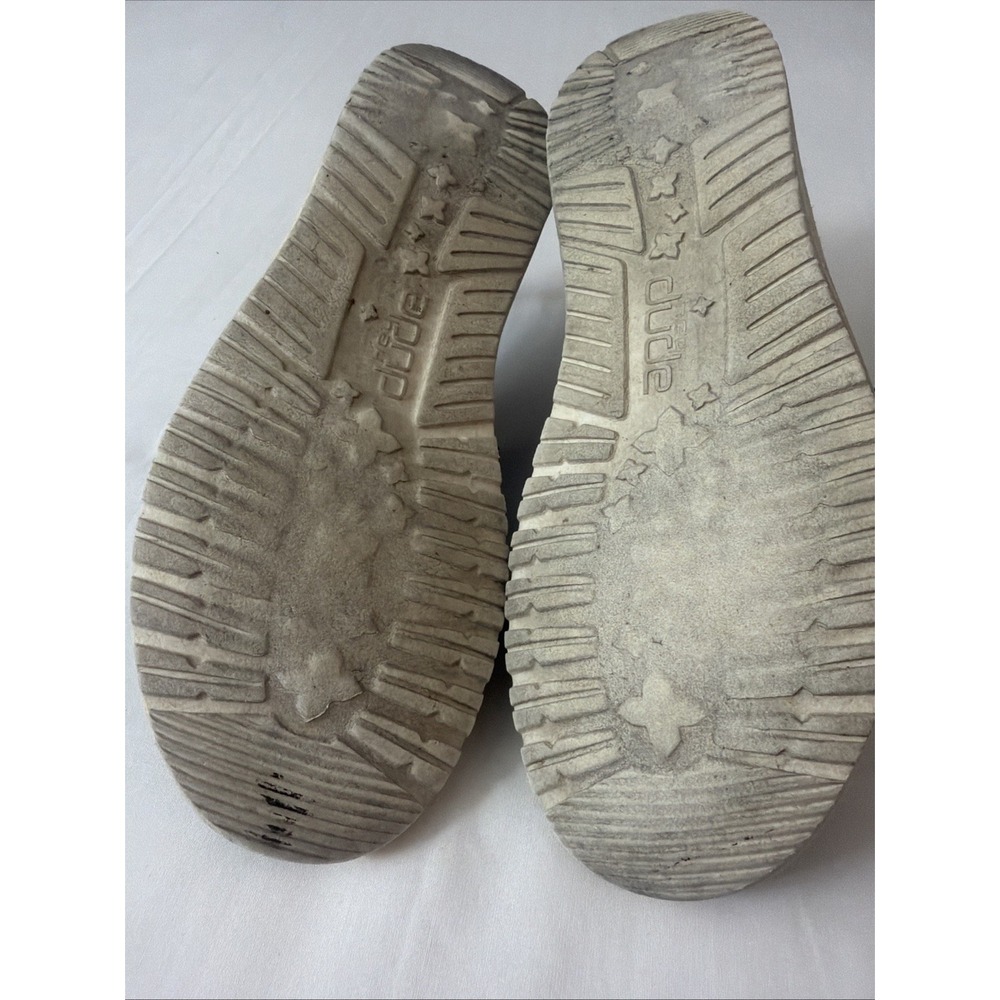 Hey Dude Loafers Women 7 M Wendy Holiday Sparkle Shoes Gray Canvas‎ Lace Slip On - Picture 7 of 16